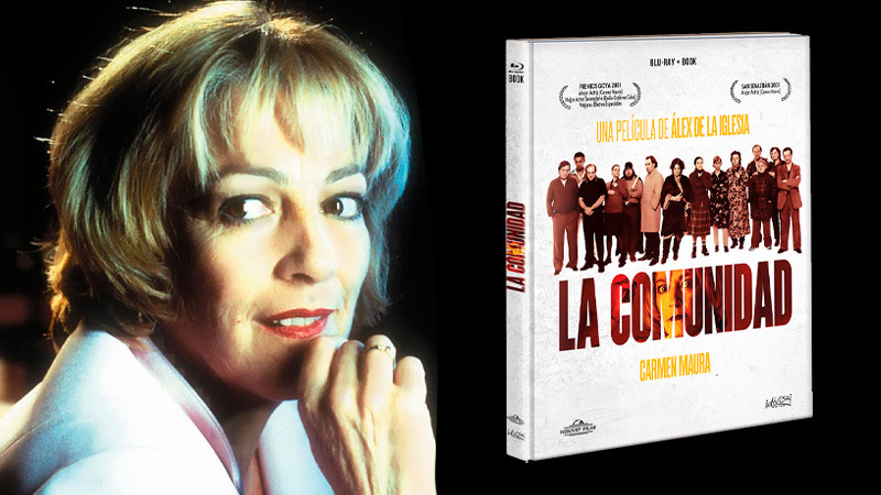 Edición con forma de libro de La Comunidad en Blu-ray, dirigida por Álex de la Iglesia