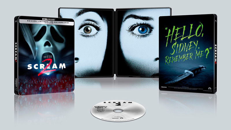 Estreno de Scream 2 en UHD 4K con ediciones sencilla y Steelbook