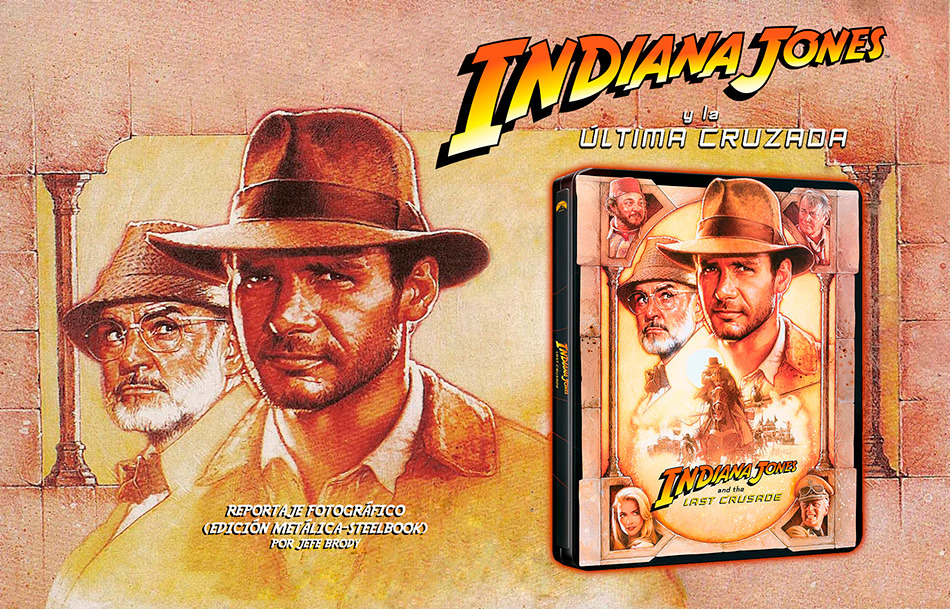Fotografías del Steelbook de Indiana Jones y La Última Cruzada en UHD 4K y Blu-ray 1