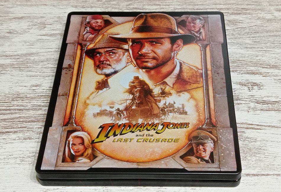 Fotografías del Steelbook de Indiana Jones y La Última Cruzada en UHD 4K y Blu-ray 9