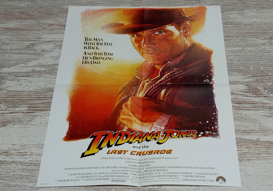 Fotografías del Steelbook de Indiana Jones y La Última Cruzada en UHD 4K y Blu-ray 16