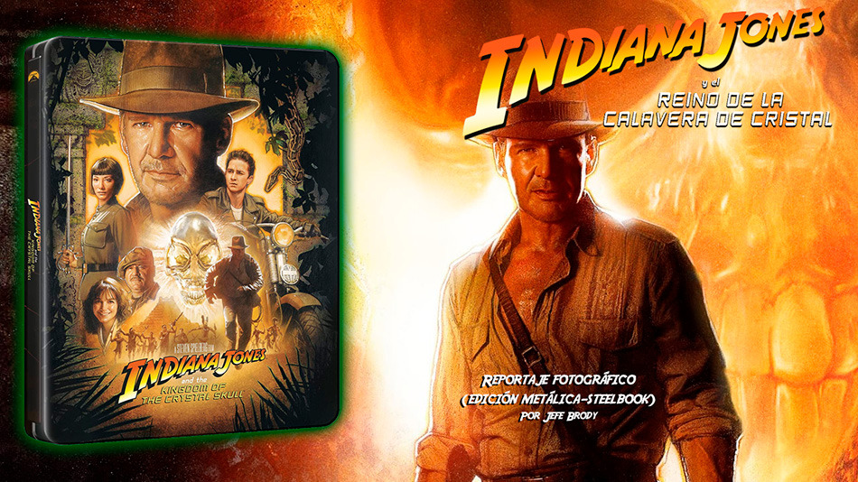 Fotografías del Steelbook de Indiana Jones y el Reino de la Calavera de Cristal en UHD 4K y Blu-ray 1