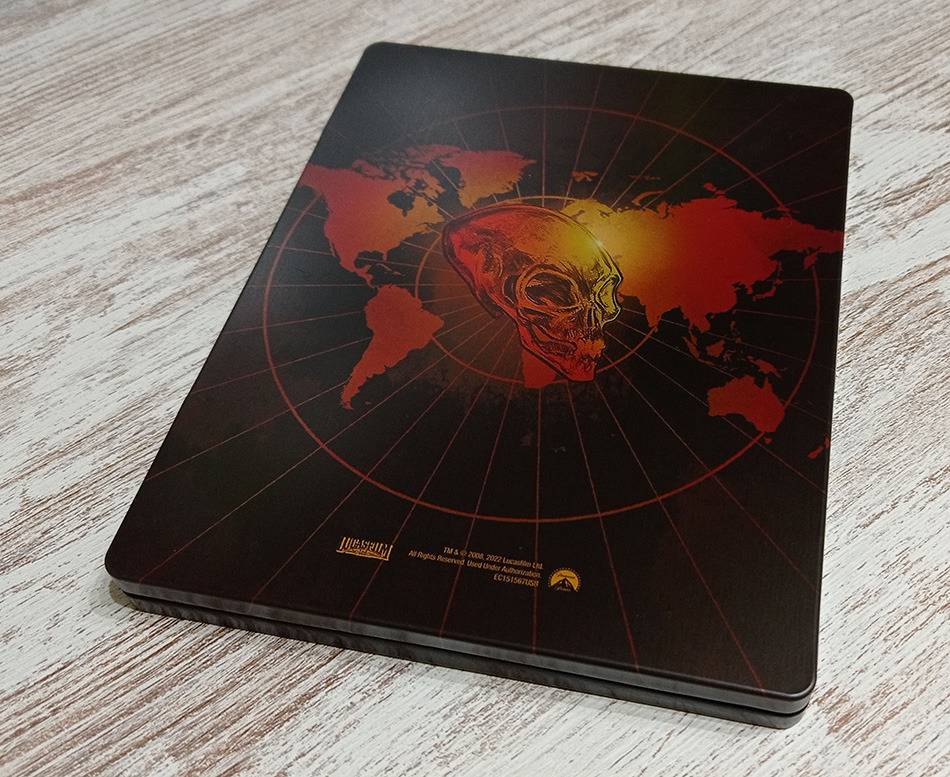 Fotografías del Steelbook de Indiana Jones y el Reino de la Calavera de Cristal en UHD 4K y Blu-ray 3