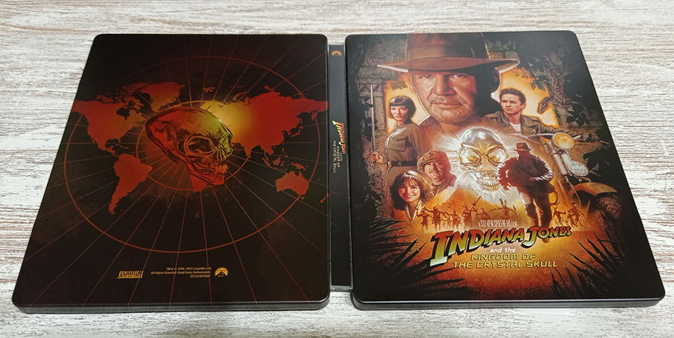 Fotografías del Steelbook de Indiana Jones y el Reino de la Calavera de Cristal en UHD 4K y Blu-ray 13