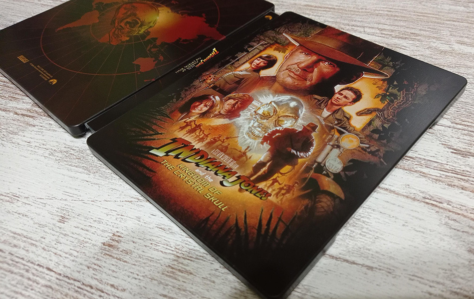 Fotografías del Steelbook de Indiana Jones y el Reino de la Calavera de Cristal en UHD 4K y Blu-ray 15