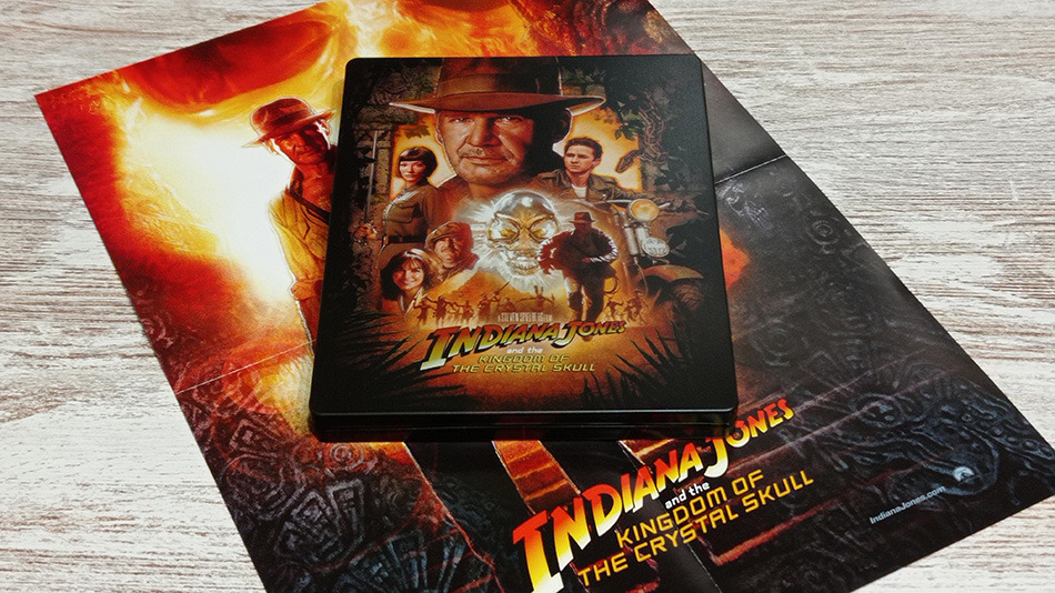 Fotografías del Steelbook de Indiana Jones y el Reino de la Calavera de Cristal en UHD 4K y Blu-ray 18
