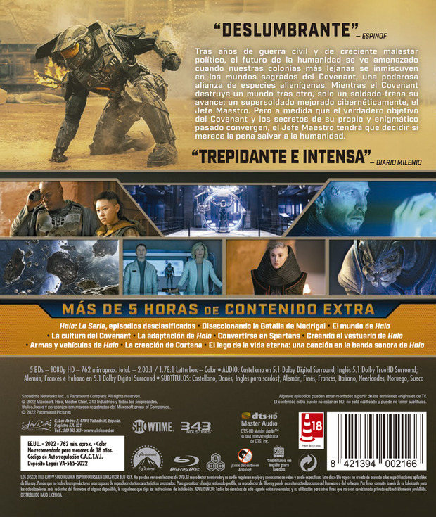 La serie Halo estará disponible en Blu-ray antes de su emisión