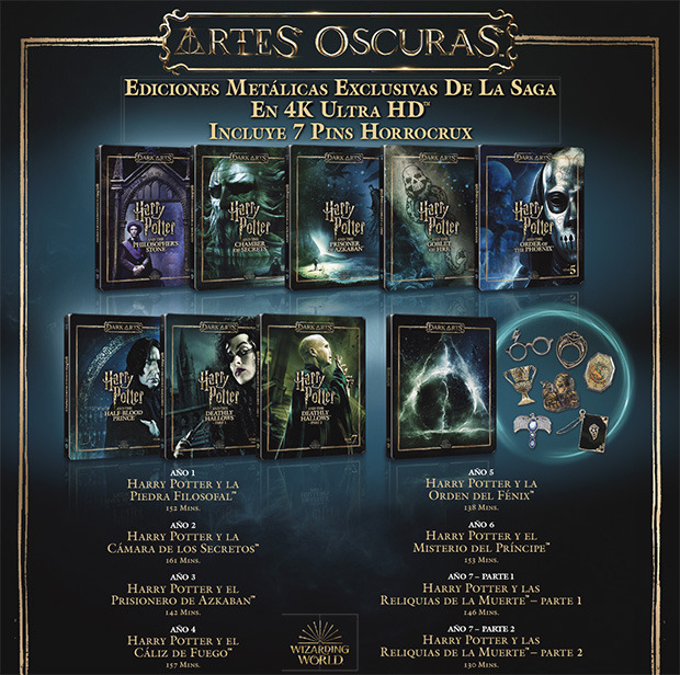 Primeros detalles del Blu-ray de Harry Potter - Colección Artes Oscuras (Edición Metálica) 2