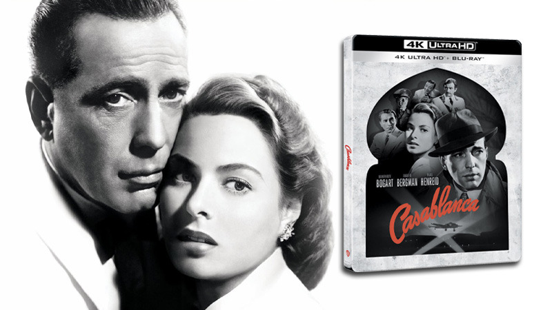 Detalles completos del Steelbook de Casablanca con la película en 4K