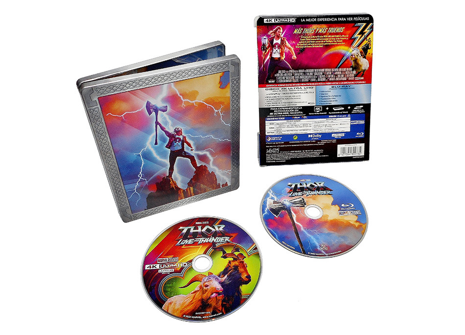 Fotografías del Steelbook de Thor: Love and Thunder en UHD 4K y Blu-ray 16
