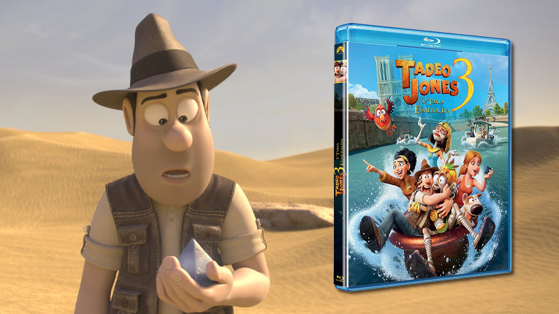 Lanzamiento de Tadeo Jones 3: La Tabla Esmeralda en Blu-ray