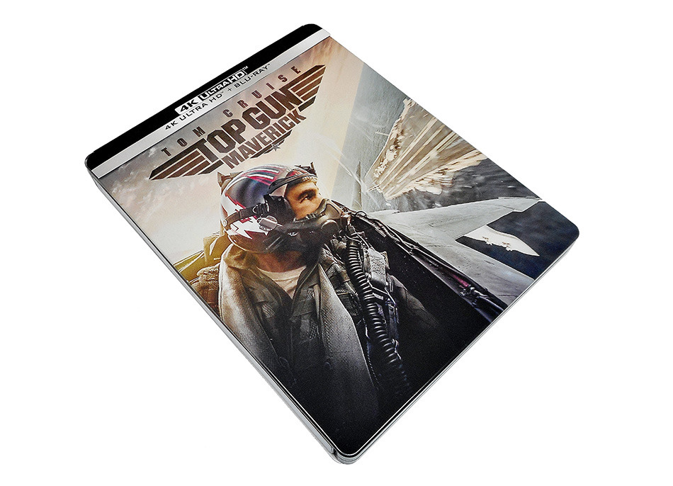 Fotografías del Steelbook ocre de Top Gun: Maverick en UHD 4K y Blu-ray 2
