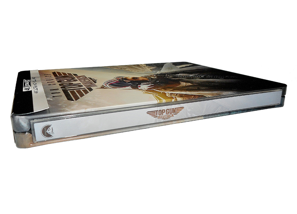 Fotografías del Steelbook ocre de Top Gun: Maverick en UHD 4K y Blu-ray 3