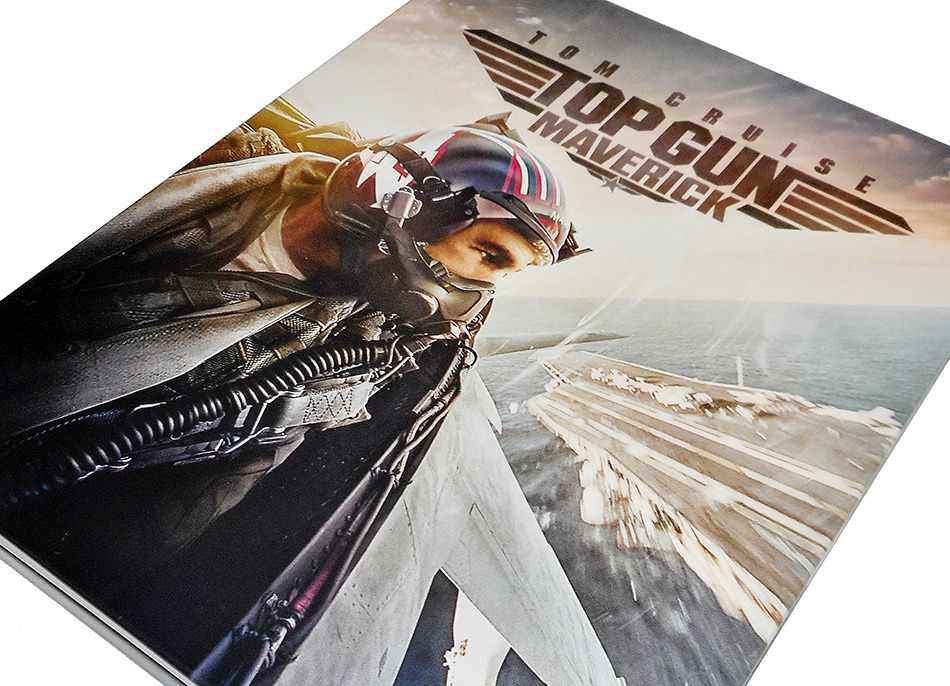 Fotografías del Steelbook ocre de Top Gun: Maverick en UHD 4K y Blu-ray 10