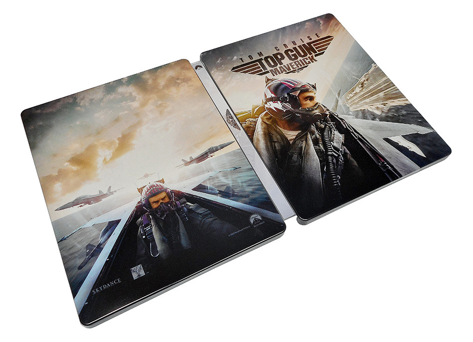 Fotografías del Steelbook ocre de Top Gun: Maverick en UHD 4K y Blu-ray 11
