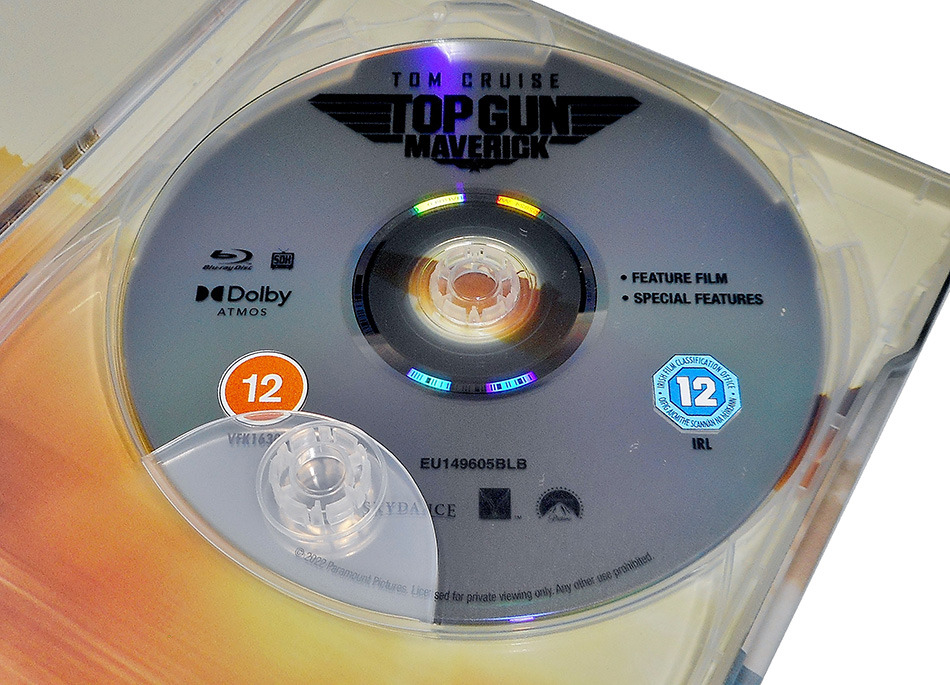 Fotografías del Steelbook ocre de Top Gun: Maverick en UHD 4K y Blu-ray 13