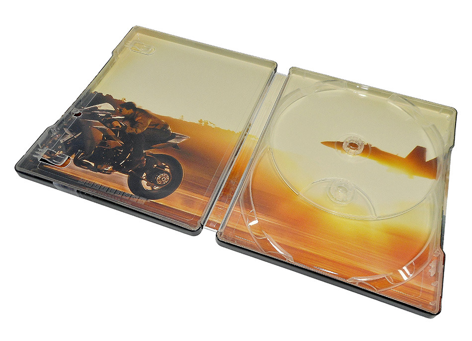 Fotografías del Steelbook ocre de Top Gun: Maverick en UHD 4K y Blu-ray 16