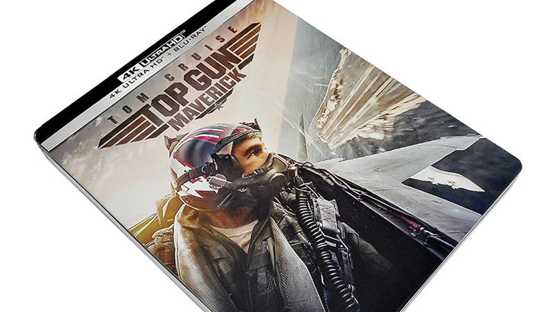Fotografías del Steelbook ocre de Top Gun: Maverick en UHD 4K y Blu-ray