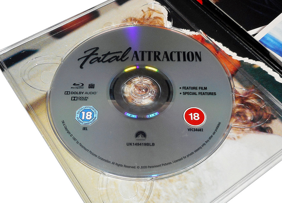 Fotografías del Digipak de Atracción Fatal en UHD 4K (Reino Unido) 7