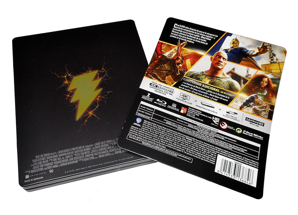 Fotografías del Steelbook de Black Adam en UHD 4K y Blu-ray 6