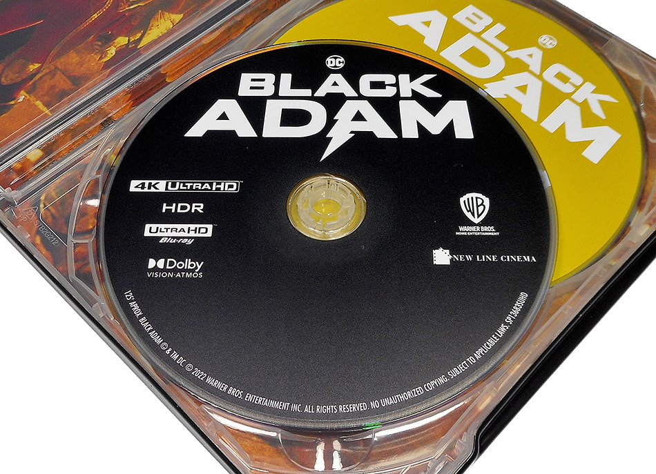 Fotografías del Steelbook de Black Adam en UHD 4K y Blu-ray 12