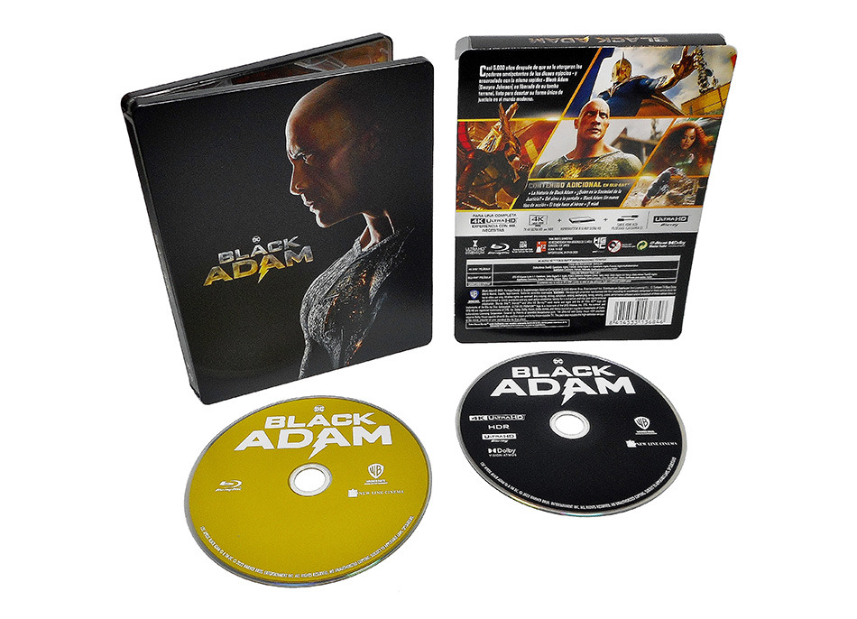 Fotografías del Steelbook de Black Adam en UHD 4K y Blu-ray 17