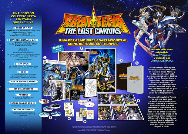 Más información de Saint Seiya: The Lost Canvas - Serie Completa (Edición Coleccionista) en Blu-ray