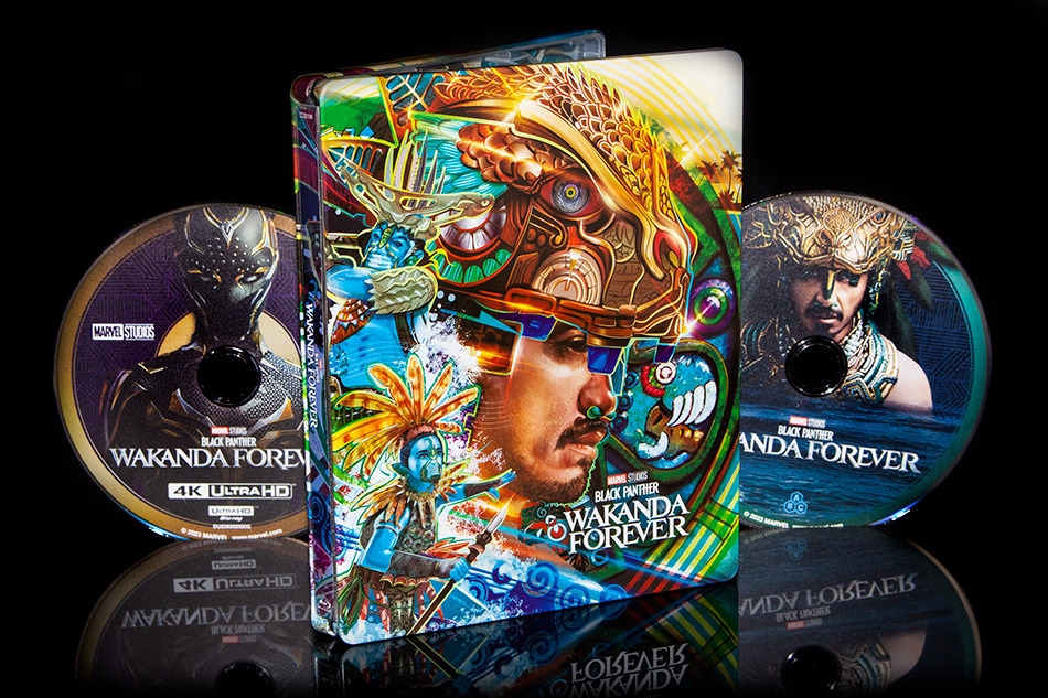 Fotografías del Steelbook de Black Panther: Wakanda Forever en UHD 4K y Blu-ray (diseño Talokan) 15