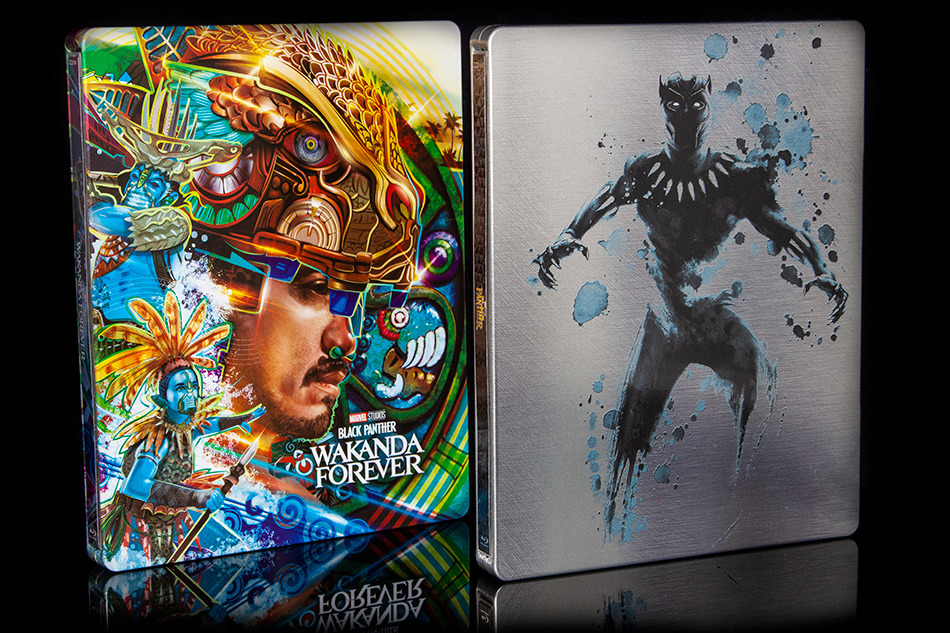 Fotografías del Steelbook de Black Panther: Wakanda Forever en UHD 4K y Blu-ray (diseño Talokan) 16