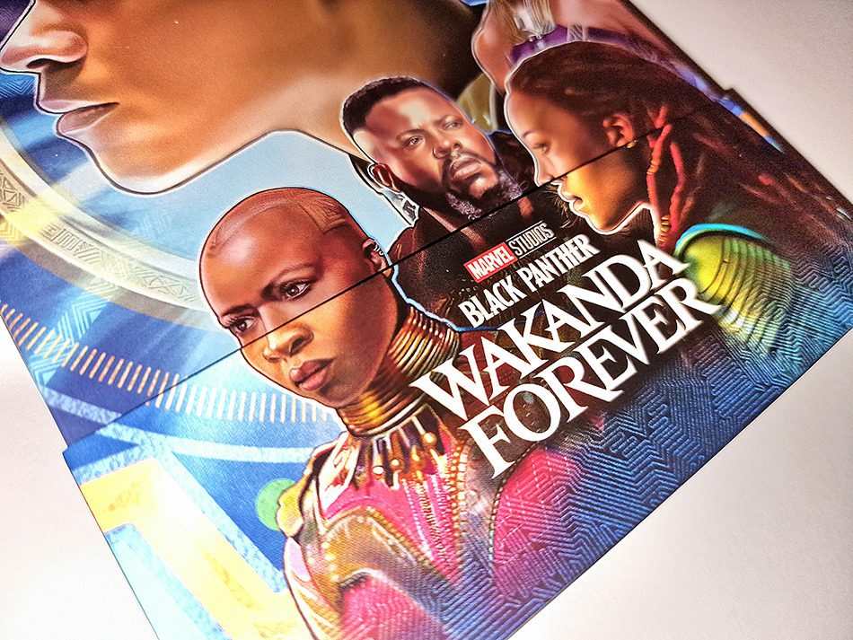 Fotografías del Steelbook de Black Panther: Wakanda Forever en UHD 4K y Blu-ray (diseño Wakanda) 5