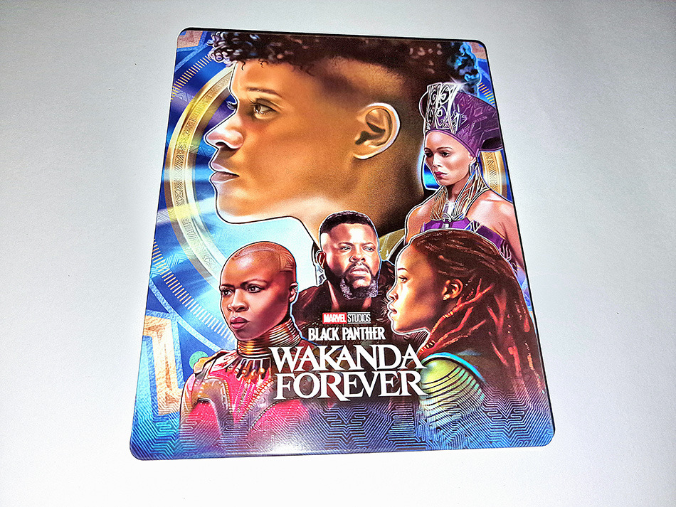 Fotografías del Steelbook de Black Panther: Wakanda Forever en UHD 4K y Blu-ray (diseño Wakanda) 9