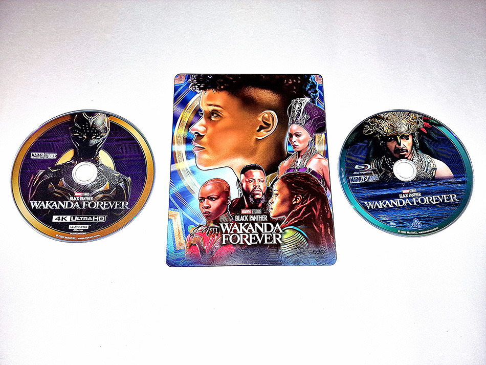 Fotografías del Steelbook de Black Panther: Wakanda Forever en UHD 4K y Blu-ray (diseño Wakanda) 17