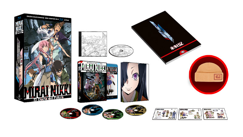 Edición coleccionista de la serie de anime Mirai Nikki en Blu-ray