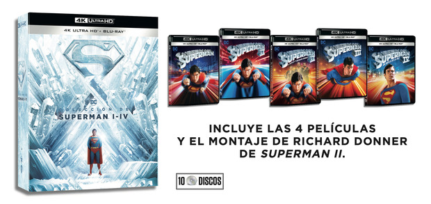 Primeros detalles del Ultra HD Blu-ray de Colección de Superman I-IV