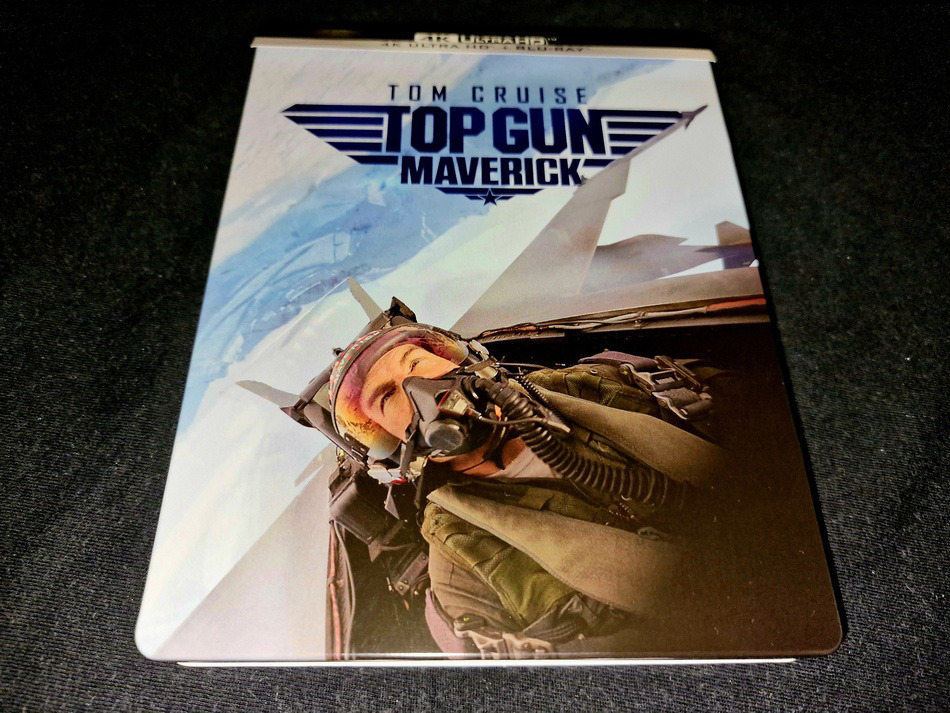 Fotografías del Steelbook azul de Top Gun: Maverick en UHD 4K y Blu-ray 2