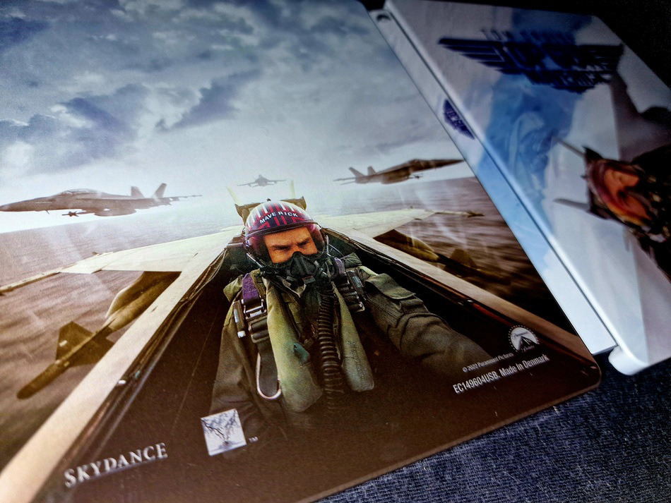 Fotografías del Steelbook azul de Top Gun: Maverick en UHD 4K y Blu-ray 12