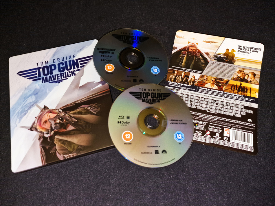 Fotografías del Steelbook azul de Top Gun: Maverick en UHD 4K y Blu-ray 18