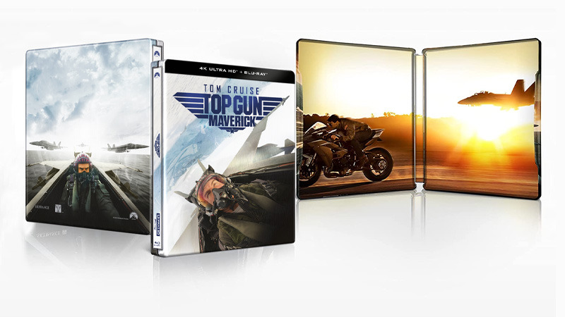 Más unidades disponibles del Steelbook azul de Top Gun: Maverick en UHD 4K