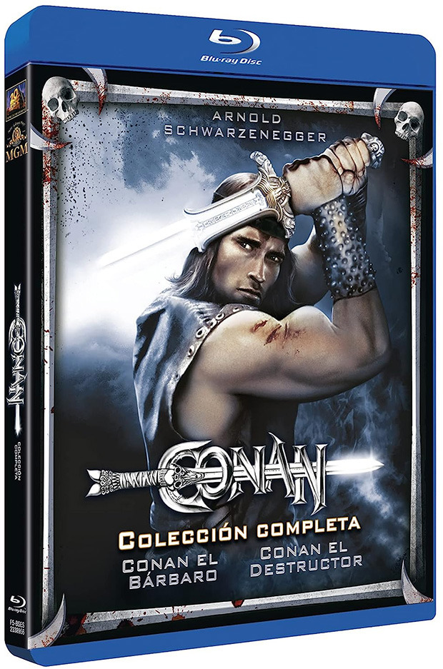Diseño de la carátula de Pack Conan, El Bárbaro + Conan, El Destructor en Blu-ray 1