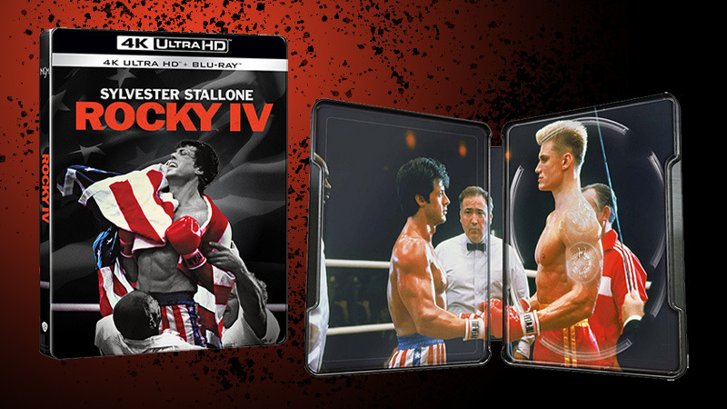 Steelbook de Rocky IV en UHD 4K con el montaje del director