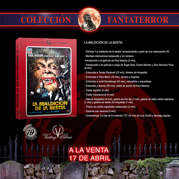 Detalles del Blu-ray de La Maldición de la Bestia - Edición Limitada