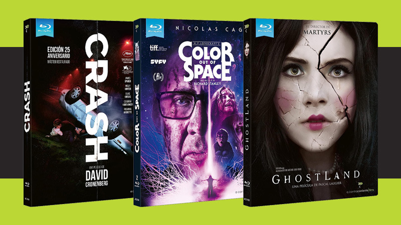 Reediciones de Crash, Color Out of Space y Ghostland en Blu-ray