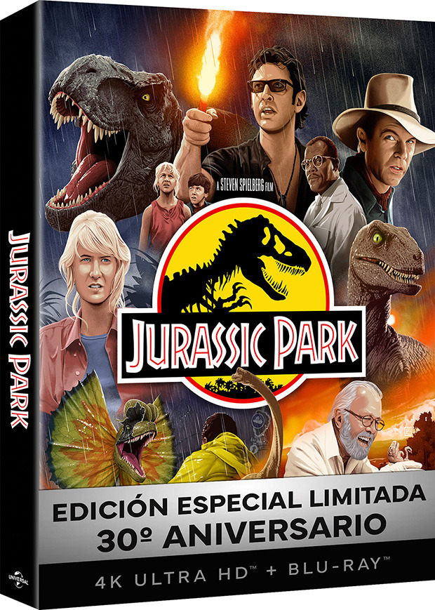 Ediciones 30º aniversario de Jurassic Park en UHD 4K y Blu-ray