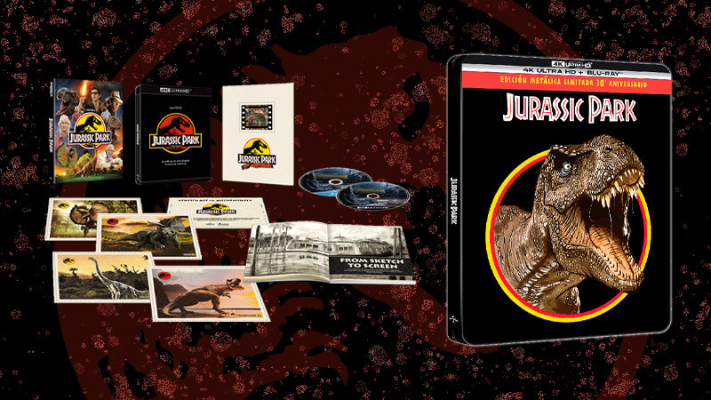 Ediciones 30º aniversario de Jurassic Park en UHD 4K y Blu-ray