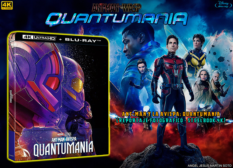 Fotografías del Steelbook de Ant-Man y la Avispa: Quantumanía en UHD 4K y Blu-ray 1