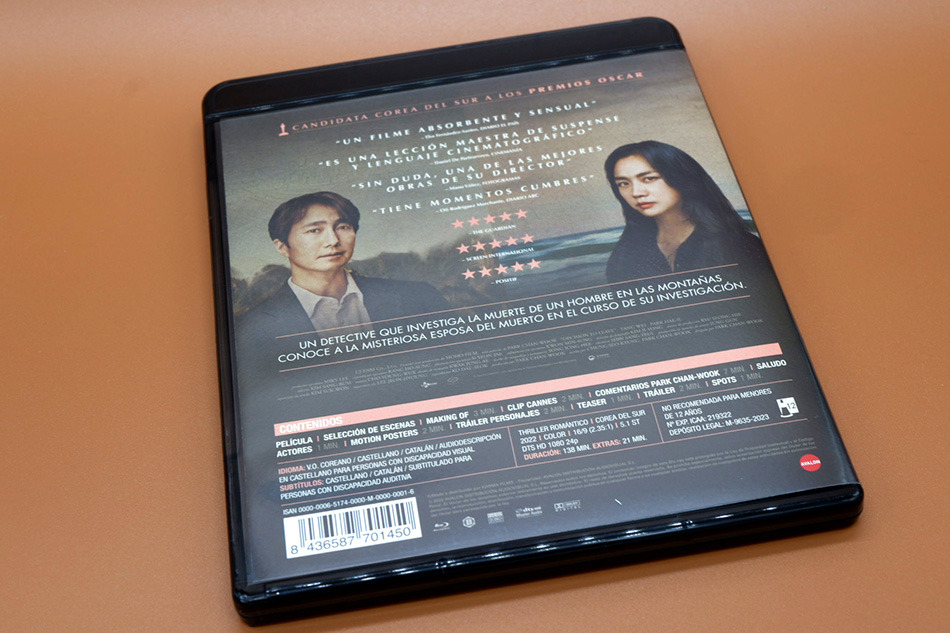 Fotografías de la edición con funda de Decision to Leave en Blu-ray 9