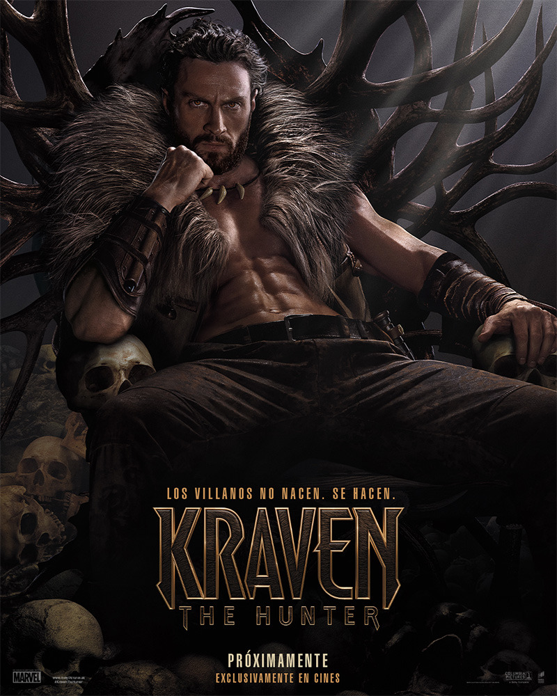 Primer tráiler de Kraven: The Hunter, con Aaron Taylor-Johnson