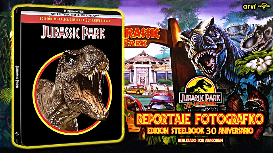 Ediciones 30º aniversario de Jurassic Park en UHD 4K y Blu-ray