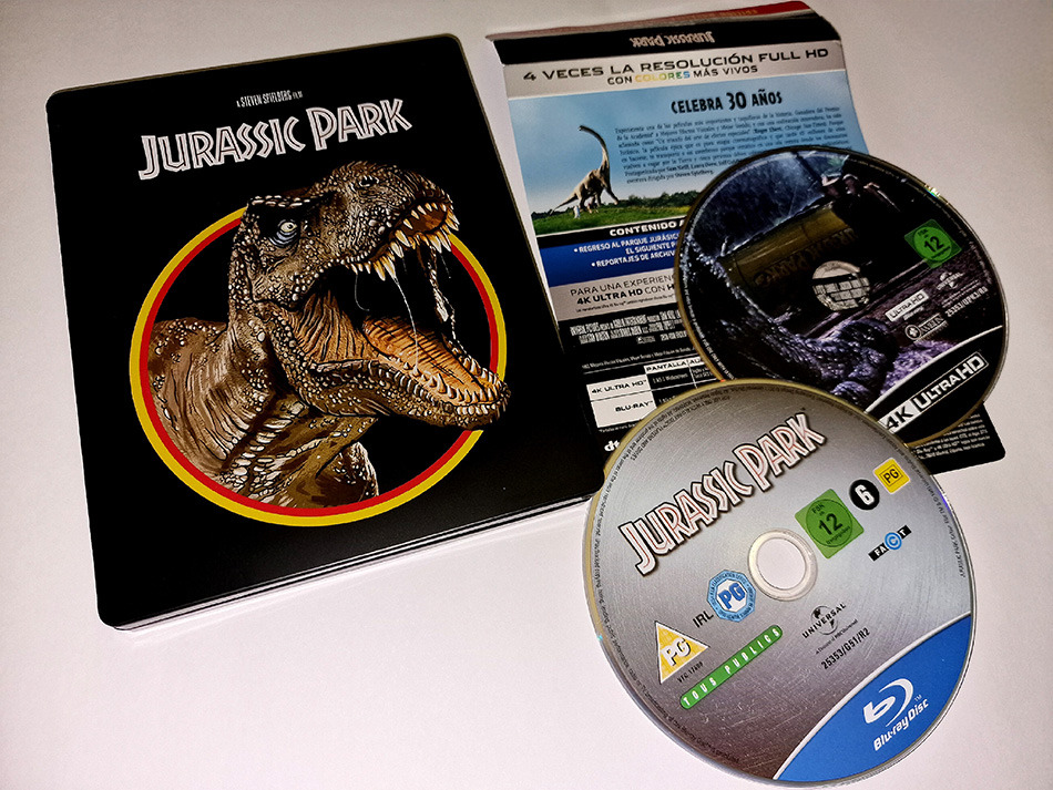 Fotografías del Steelbook 30º Aniversario de Jurassic Park en UHD 4K y Blu-ray 16