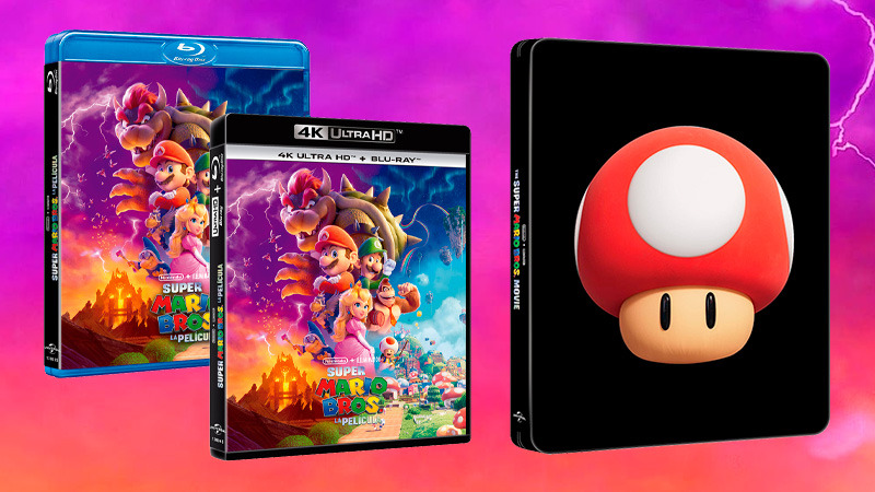 Super Mario Bros: La Película en Blu-ray, UHD 4K y Steelbook 4K